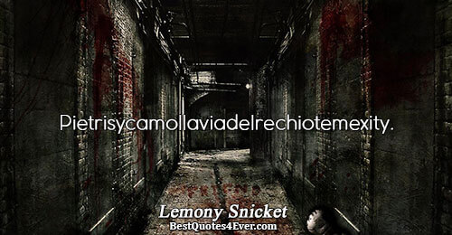 Pietrisycamollaviadelrechiotemexity.. Lemony Snicket Humor Quotes